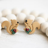 Holly Squirrel Dangles & Studs