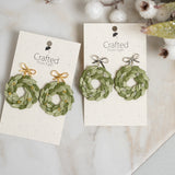 Gold & Silver Wreath Dangles