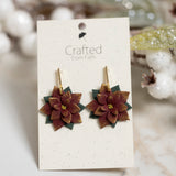 Poinsettia Dangles & Studs