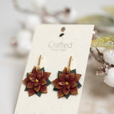 Poinsettia Dangles & Studs