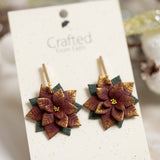 Poinsettia Dangles & Studs