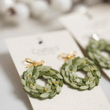 Gold & Silver Wreath Dangles