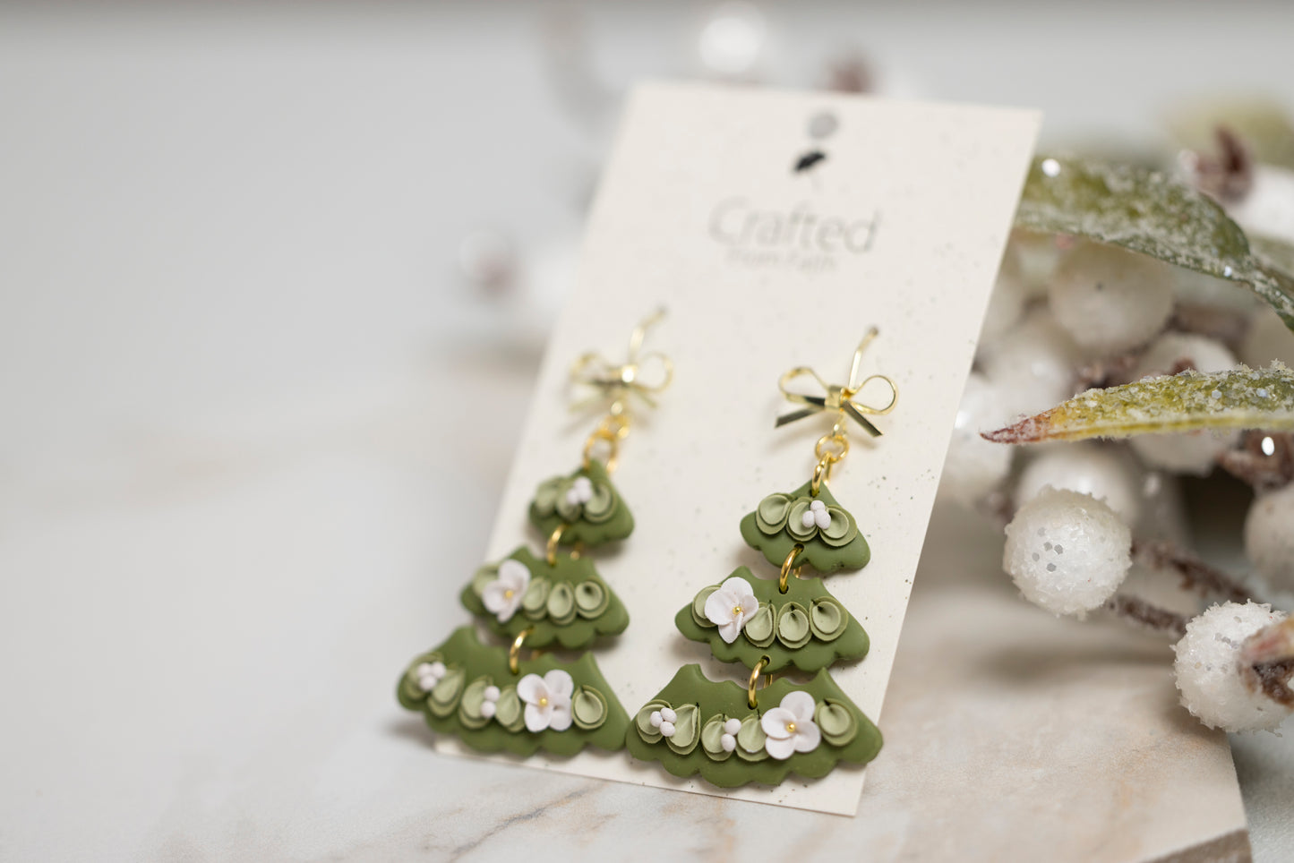 Boho Floral Christmas Tree Dangles