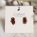 Poinsettia Dangles & Studs