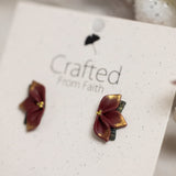 Poinsettia Dangles & Studs