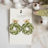 Gold & Silver Wreath Dangles