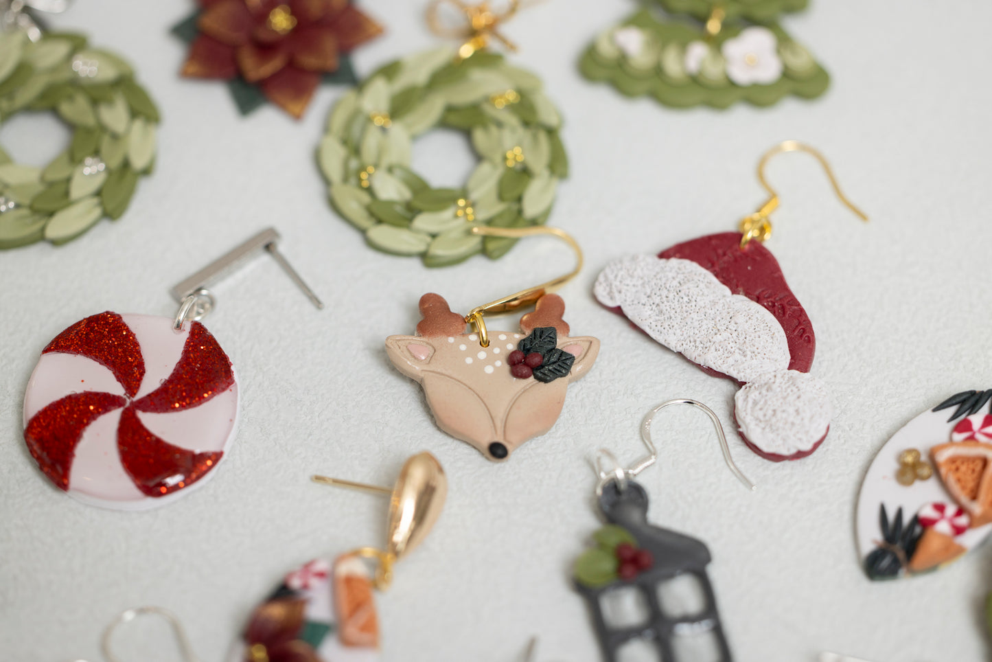 Holly Deer Dangles