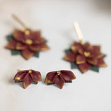 Poinsettia Dangles & Studs