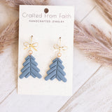 Geometric Winter Tree Earrings