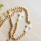 Cross Bead Bracelet