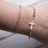 Cross Bead Bracelet