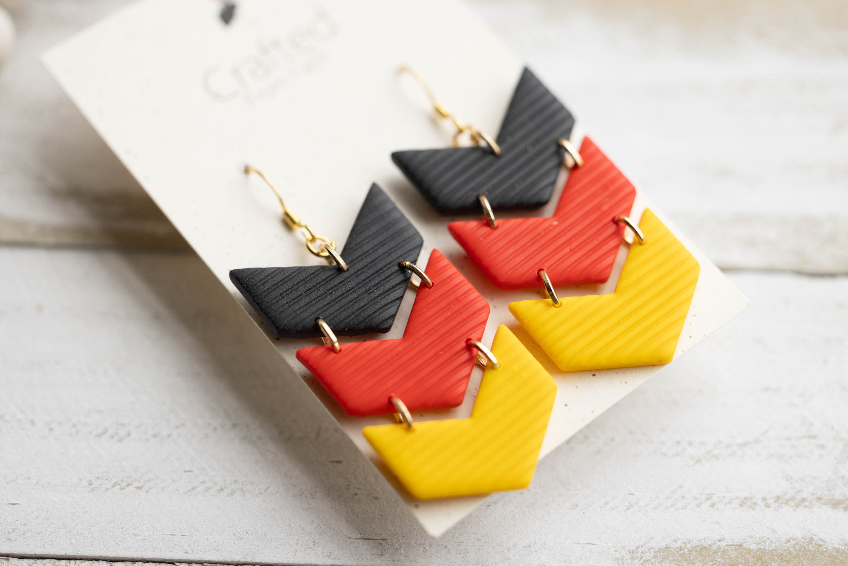 German Flag Chevron Dangles