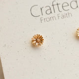 Gold Daisy Studs