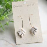 Speckled Leaf Hoops