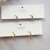 CZ Huggy Gold & Silver