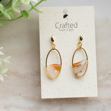 Amber Quartz Stone Oval