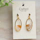 Amber Quartz Stone Oval