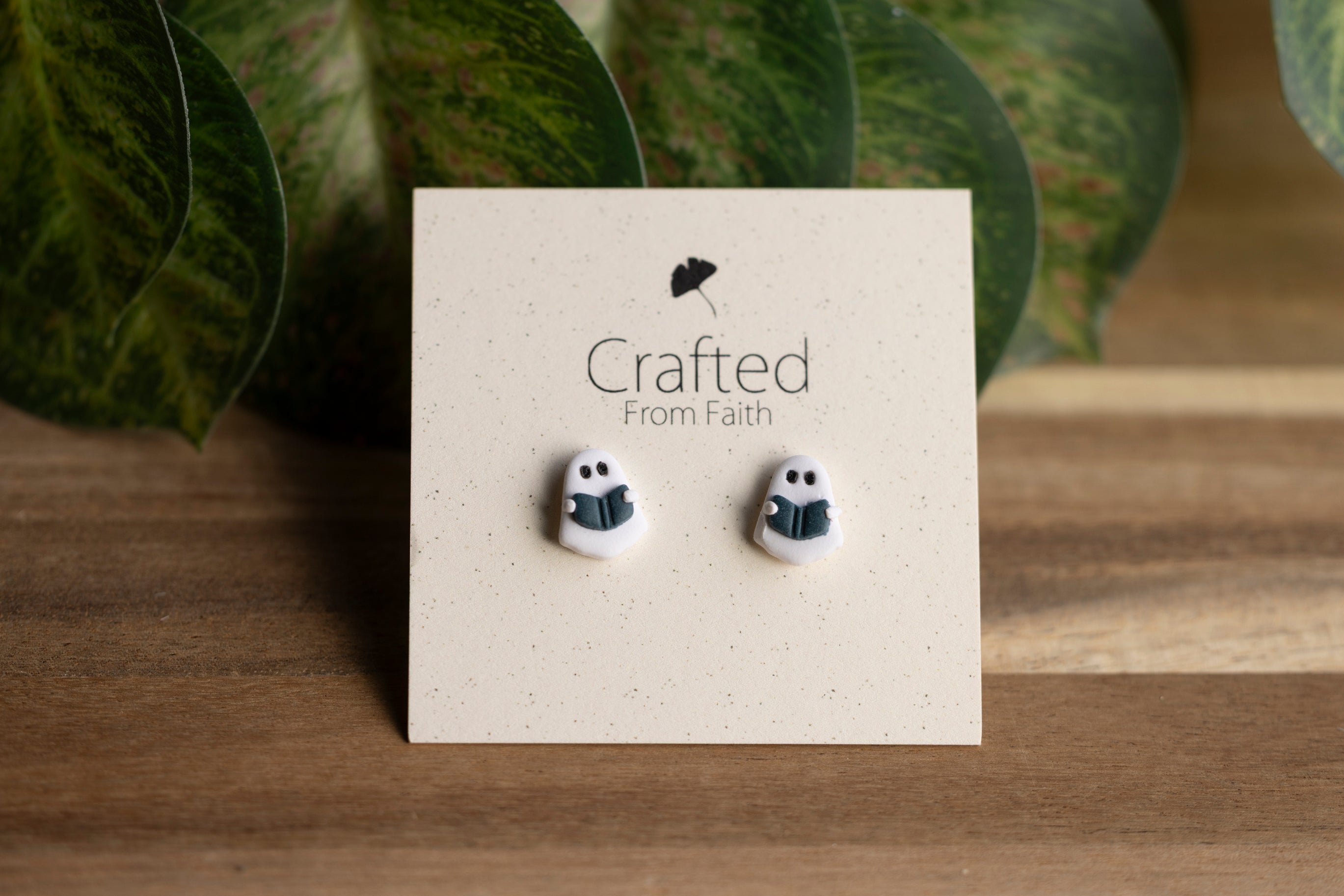 Bookworm Boo Studs
