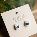 Bookworm Boo Studs