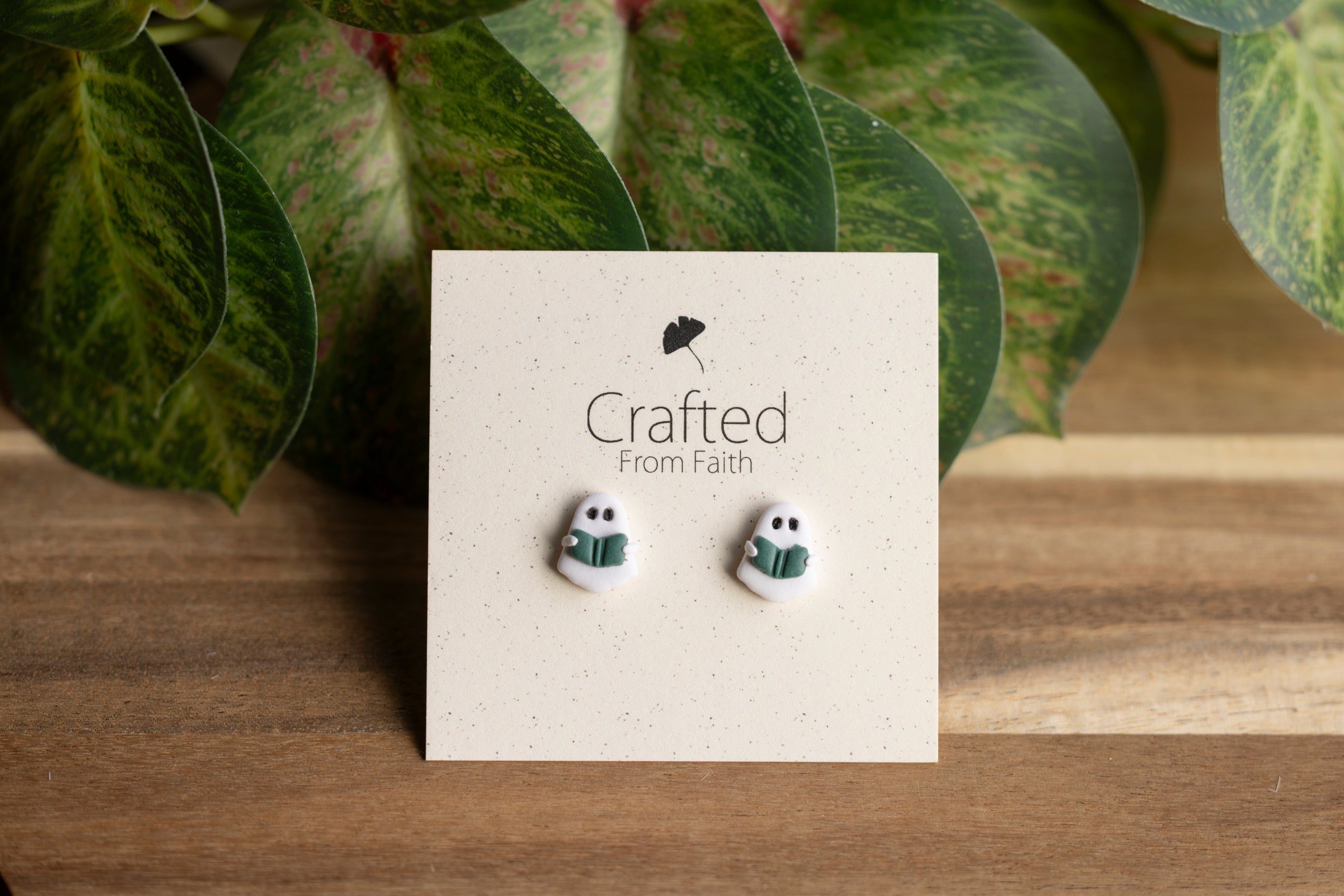 Bookworm Boo Studs