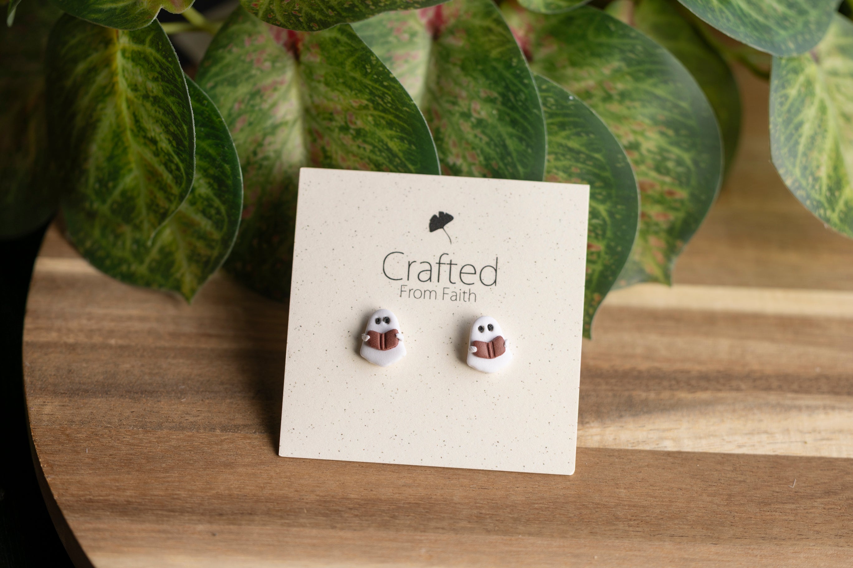Bookworm Boo Studs