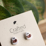 Bookworm Boo Studs