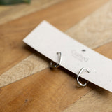 Oval Huggy Silver