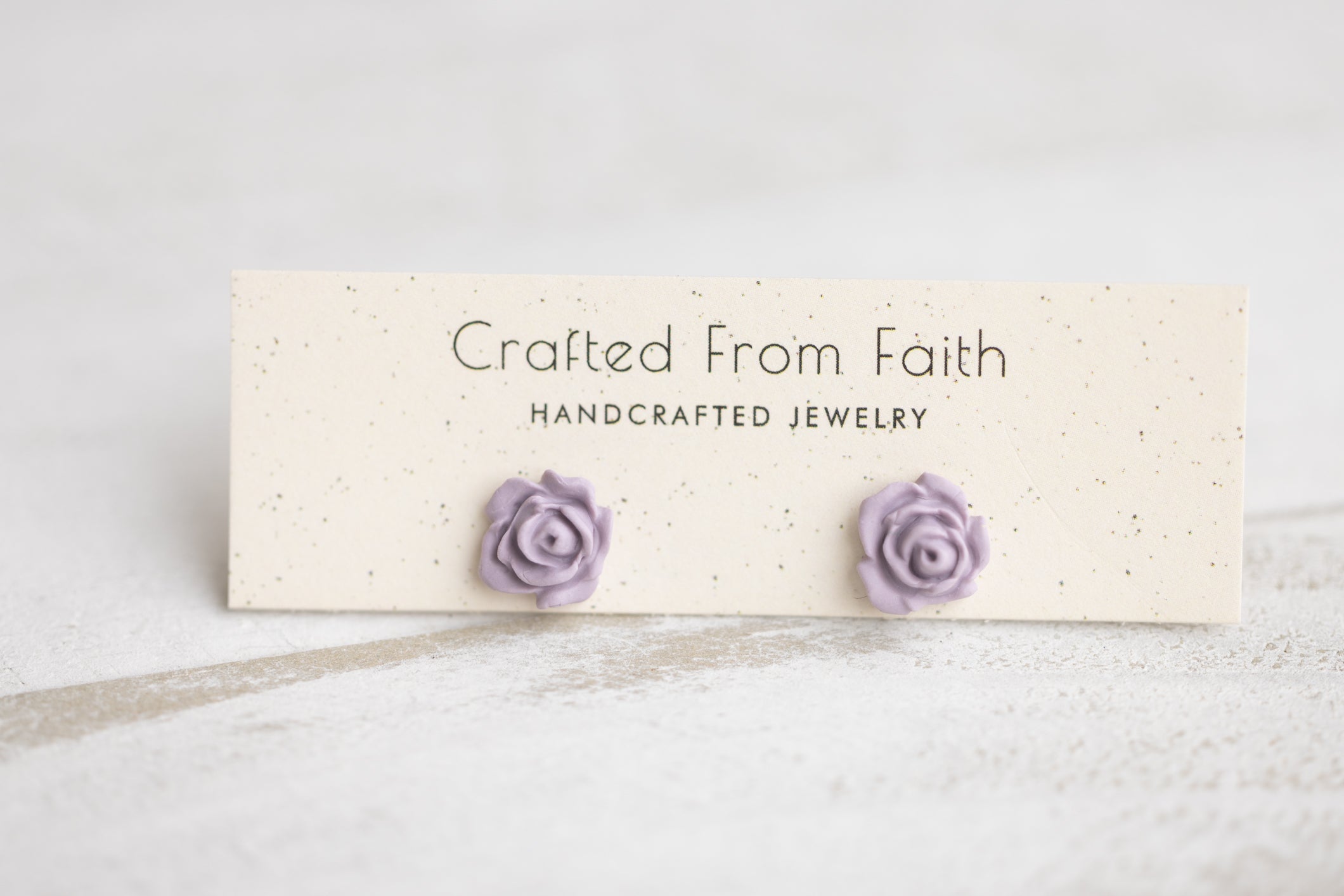 Embossed Floral Studs